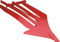 Корпус плуга з смуговим універсальним відвалом на основі вигнутого універсального відвалу